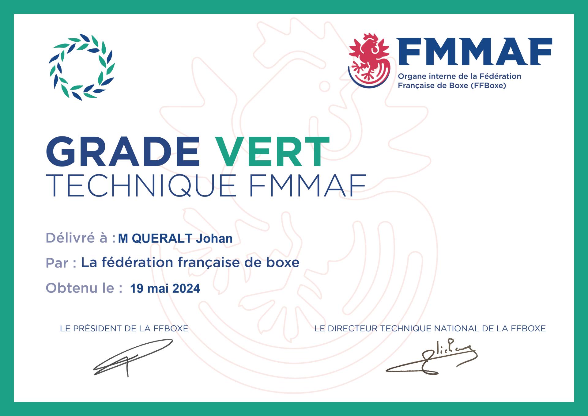 Grade vert johan